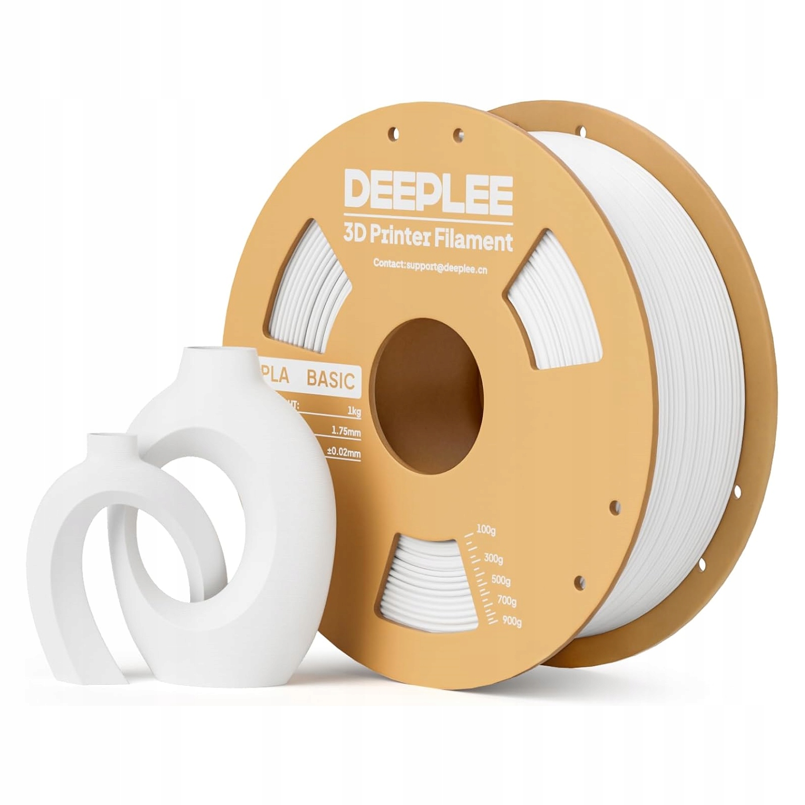 Filament null PLA Plus Biały (WHITE)