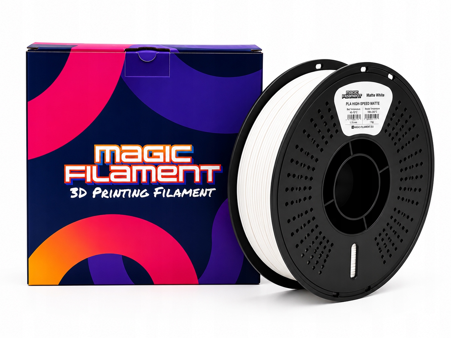Filament Magic Filament PLA High-Speed Biały Matowy (WHITE MATTE)