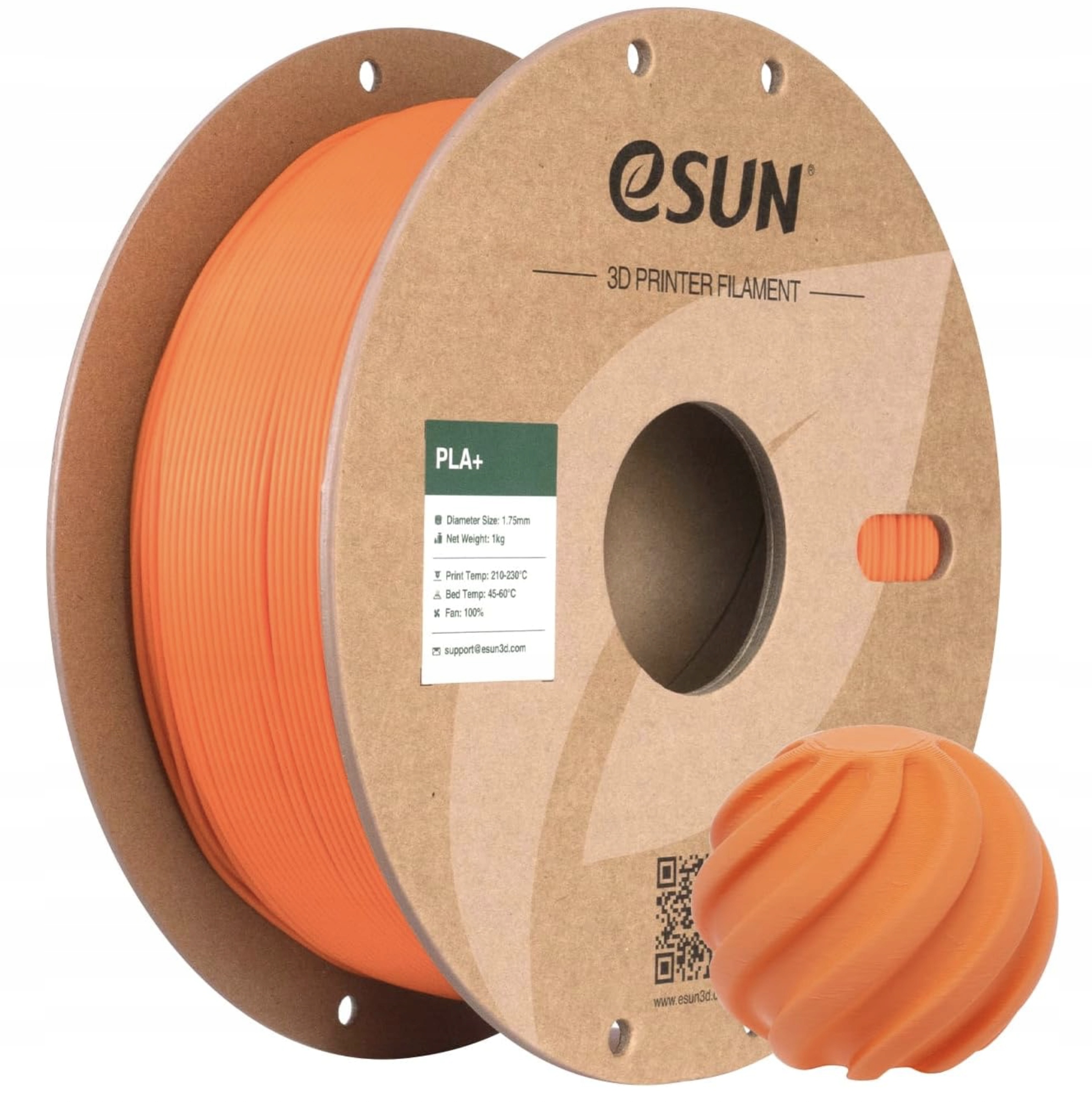 Filament eSUN PLA Plus Pomarańczowy (ORANGE)