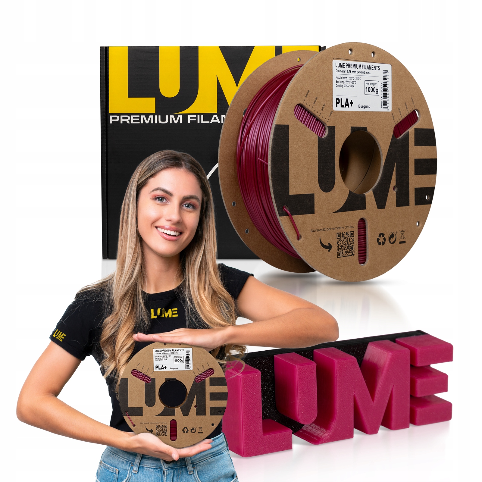 Filament LUME PLA Plus Różowy (PINK)