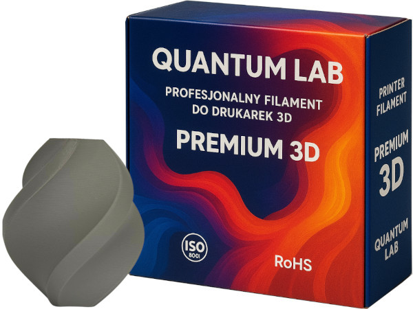 Filament Quantum PLA Szary Matowy (GRAY MATTE)