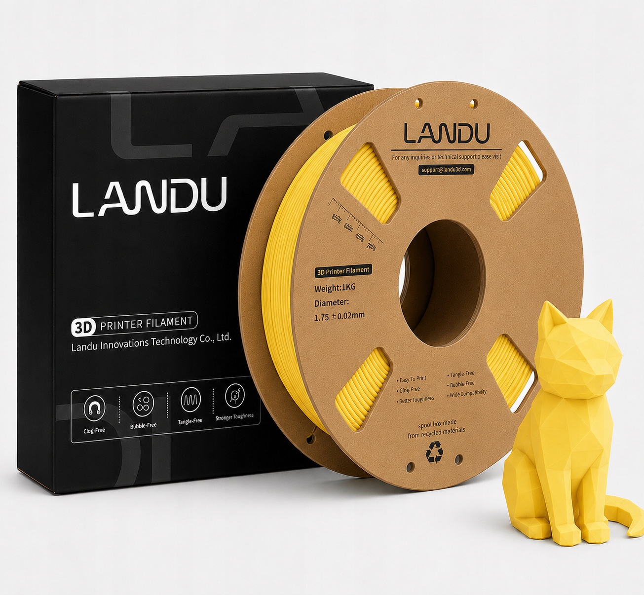 Filament null PLA Żółty Matowy (YELLOW MATTE)