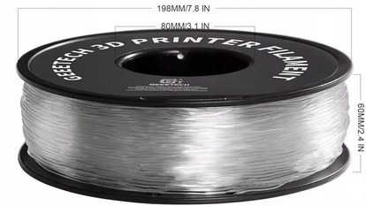 Filament GEEETECH TPU-LW Naturalny Przezroczysty (NATURAL TRANSPARENT)