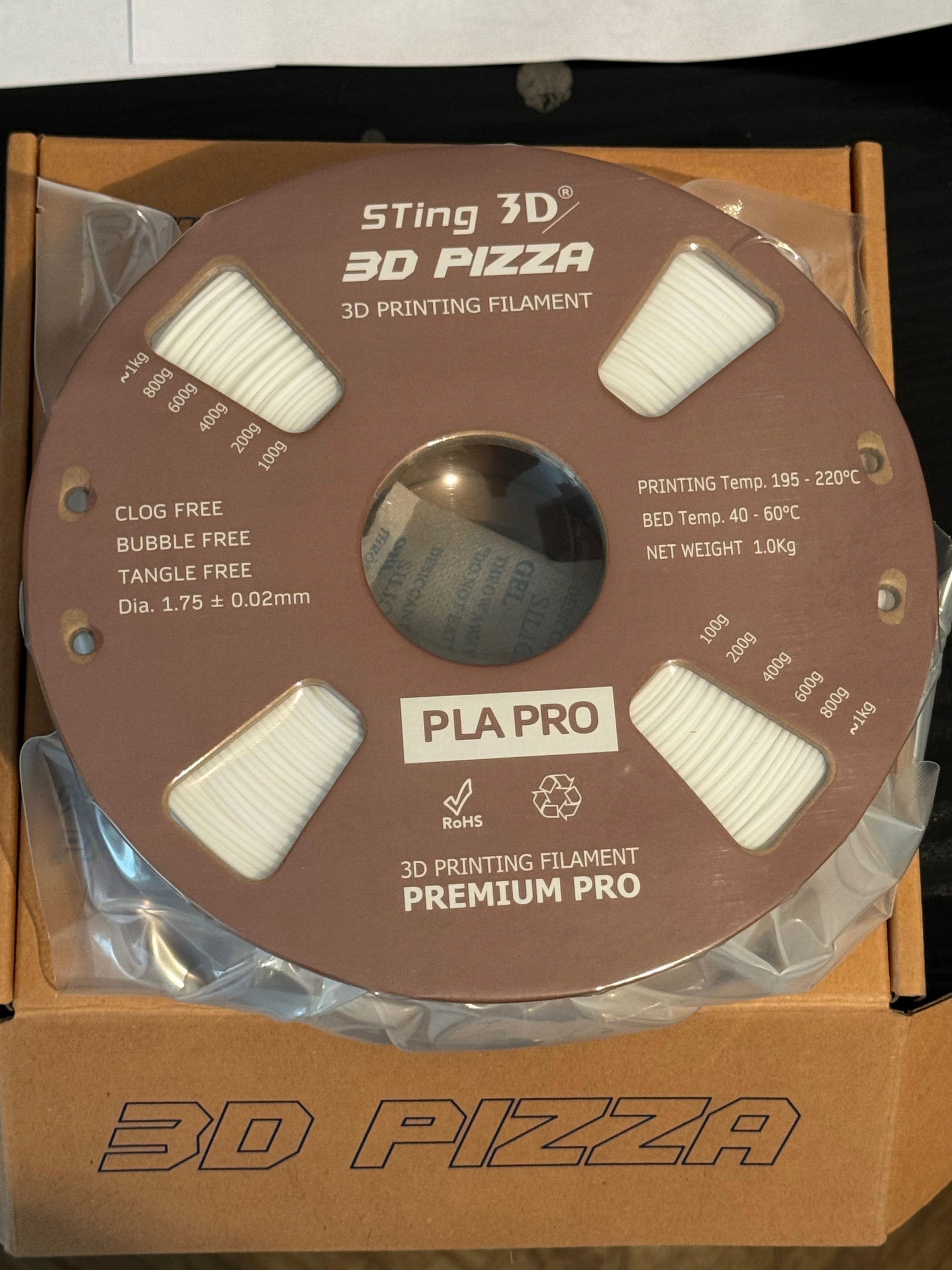 Filament null PLA Biały (WHITE)