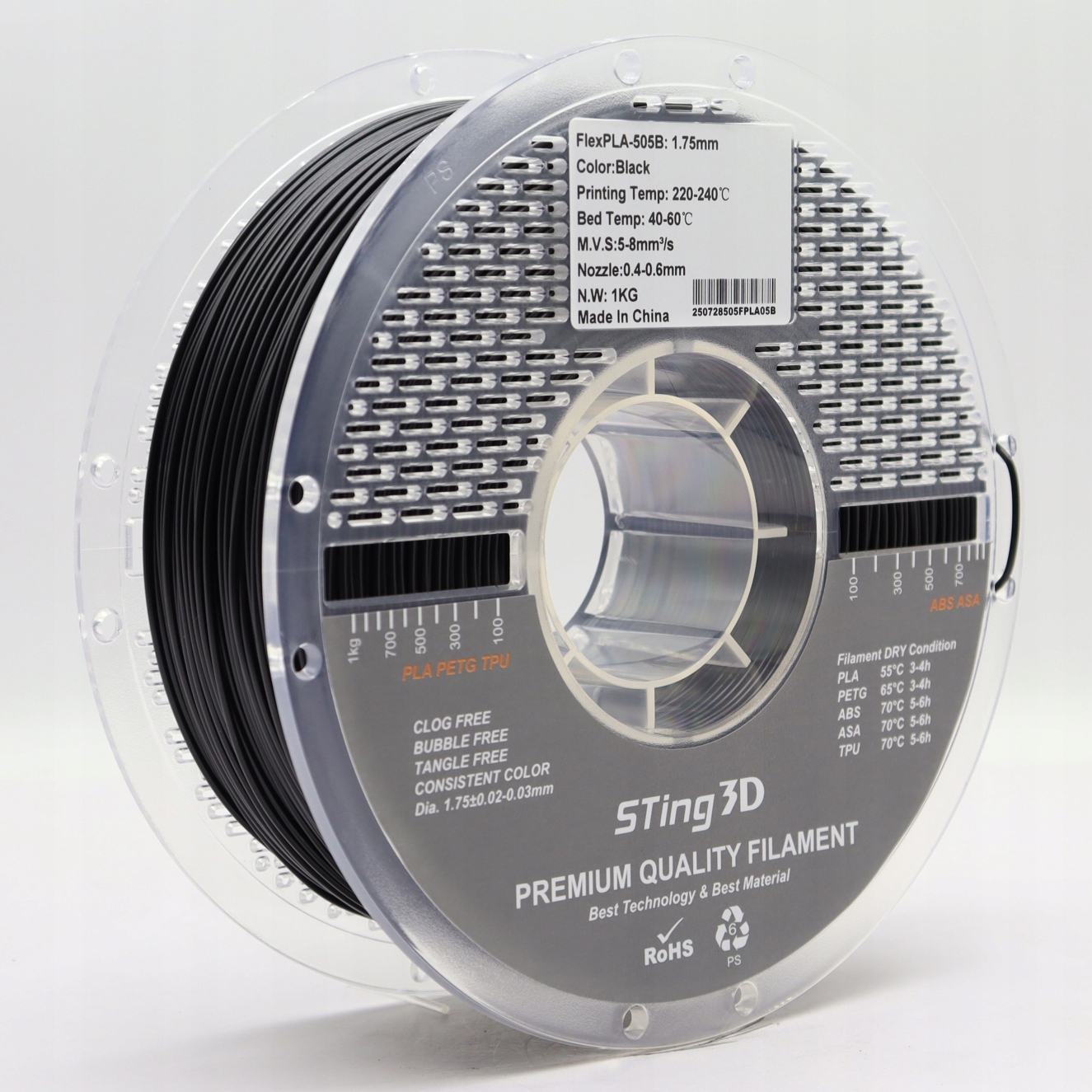 Filament X3D PLA Czarny (BLACK)