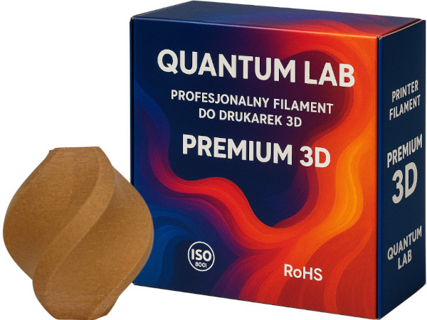 Filament Quantum PLA Brązowy (BROWN)