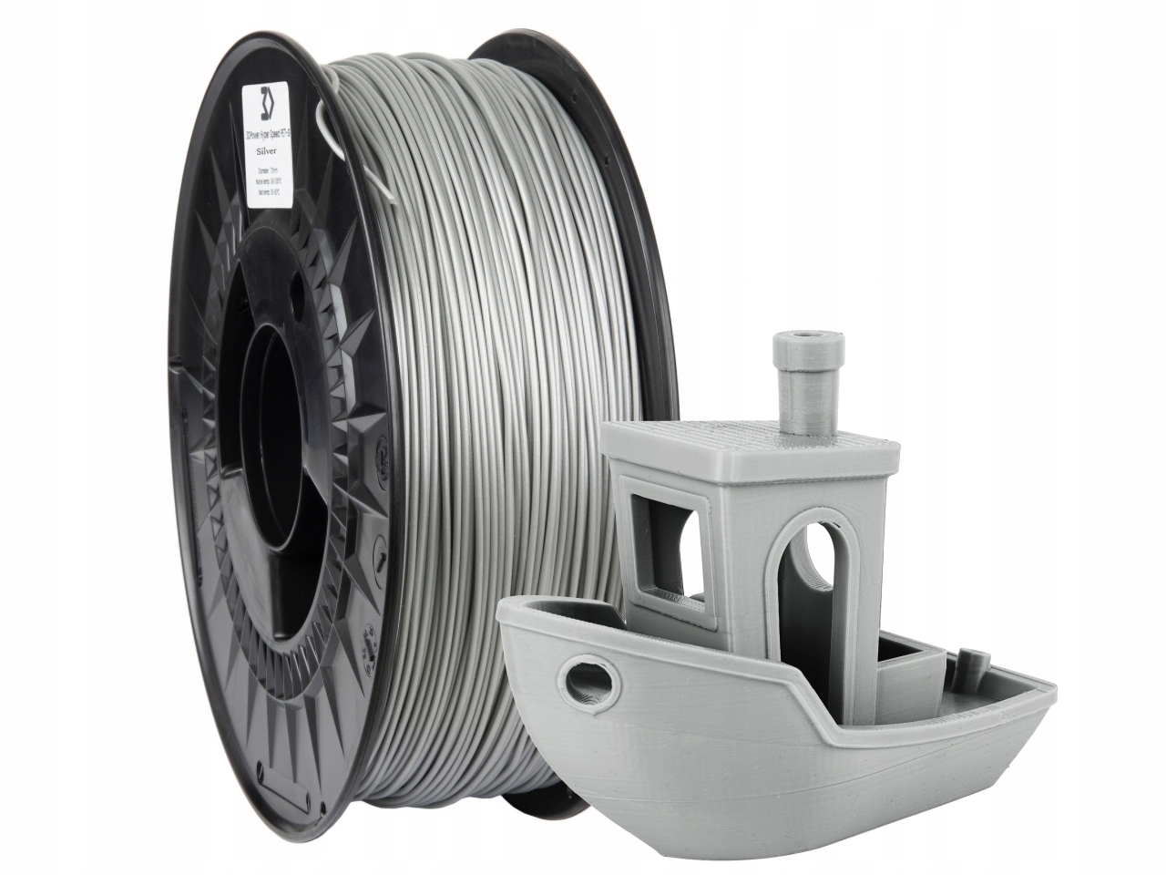Filament 3DPower PETG High-Speed Srebrny (SILVER)