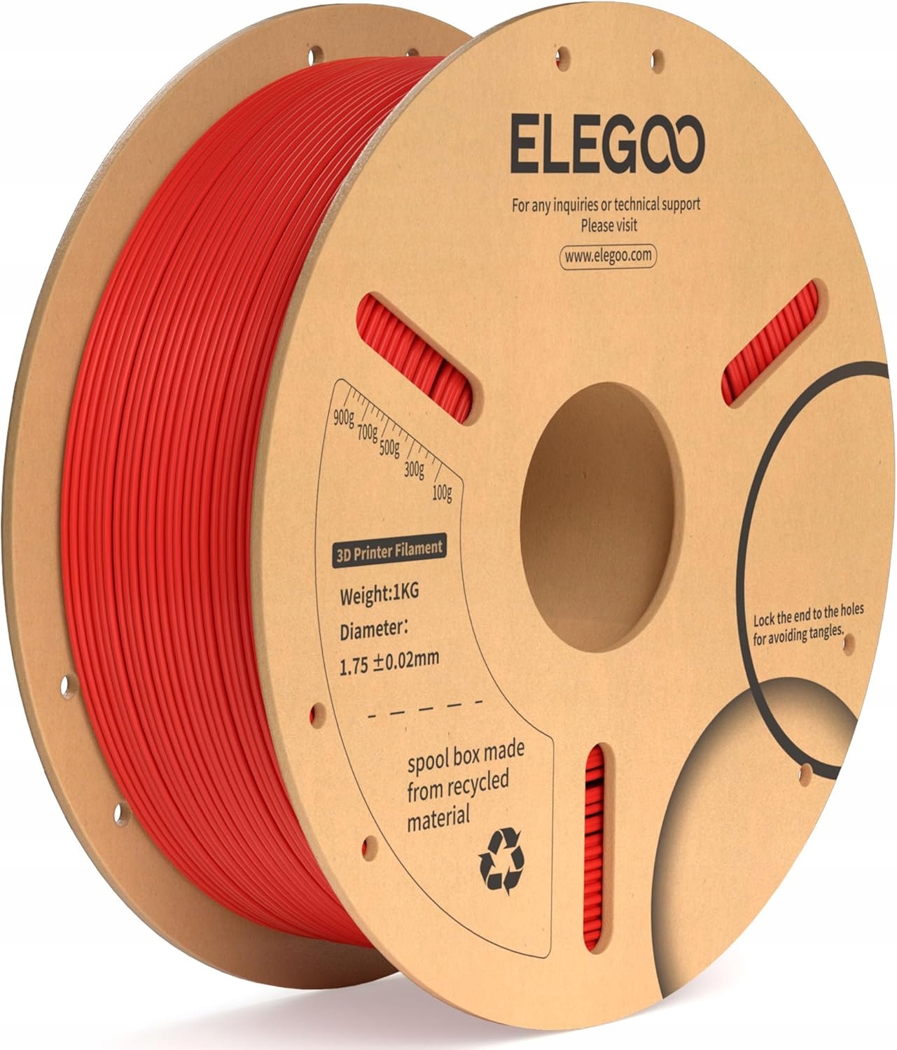 Filament Elegoo PLA Plus Czerwony (RED)