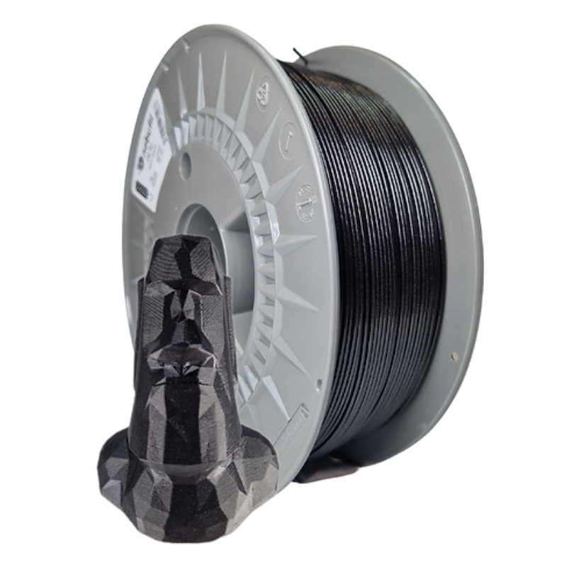 Filament nobufil PETG Czarny Brokatowy/Mieniący (BLACK GLITTER)