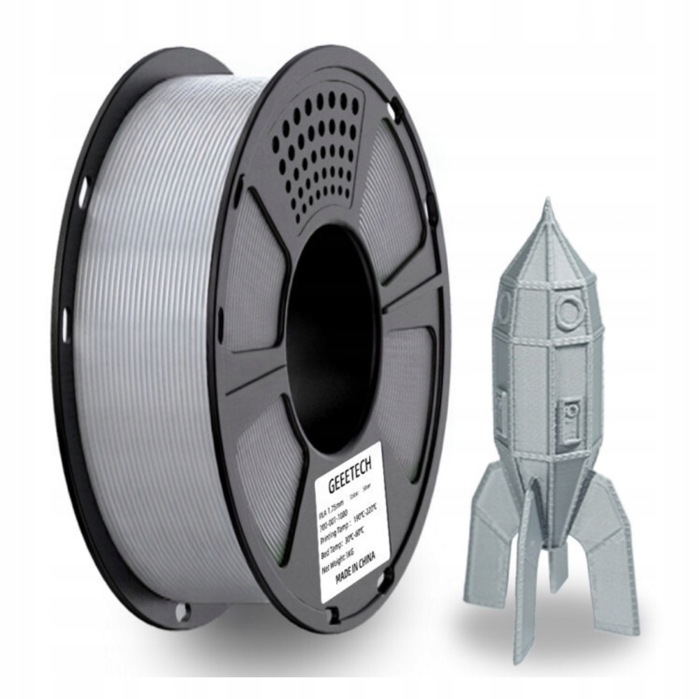 Filament GEEETECH PLA Srebrny (SILVER)