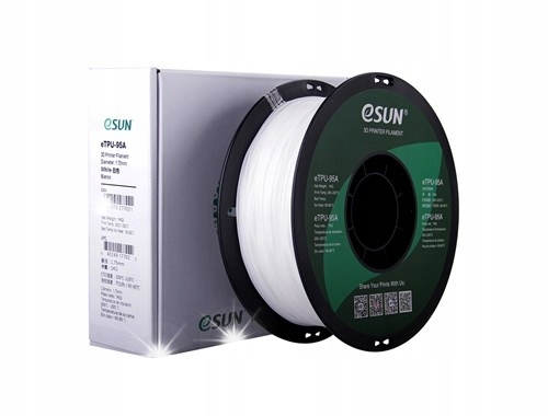 Filament eSUN TPU Biały (WHITE)