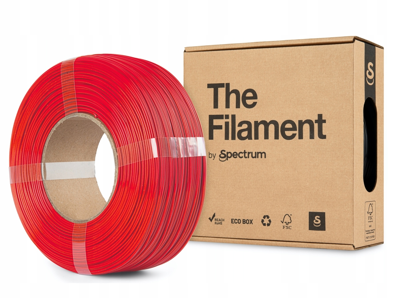 Filament null PLA Czerwony (RED)