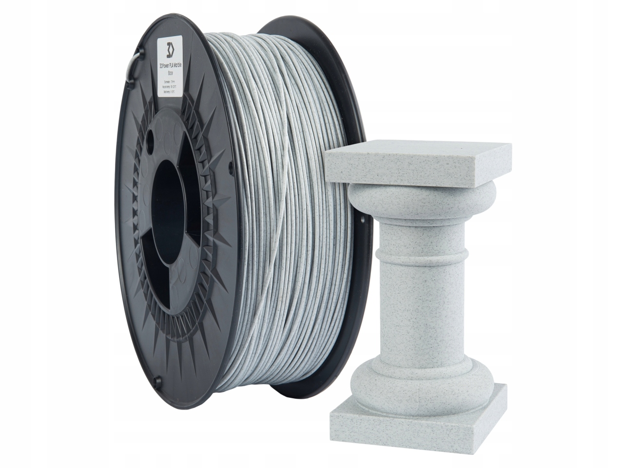 Filament 3DPower PLA Szary Teksturowany (GRAY TEXTURED)
