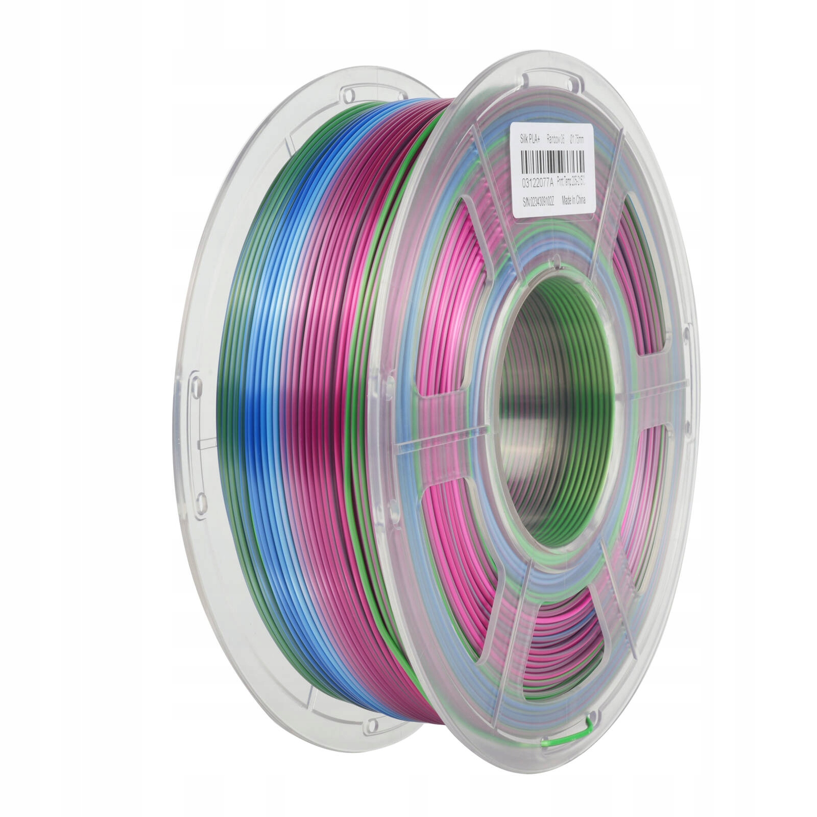 Filament SUNLU PLA  Tęczowy Jedwabny (RAINBOW SILK)