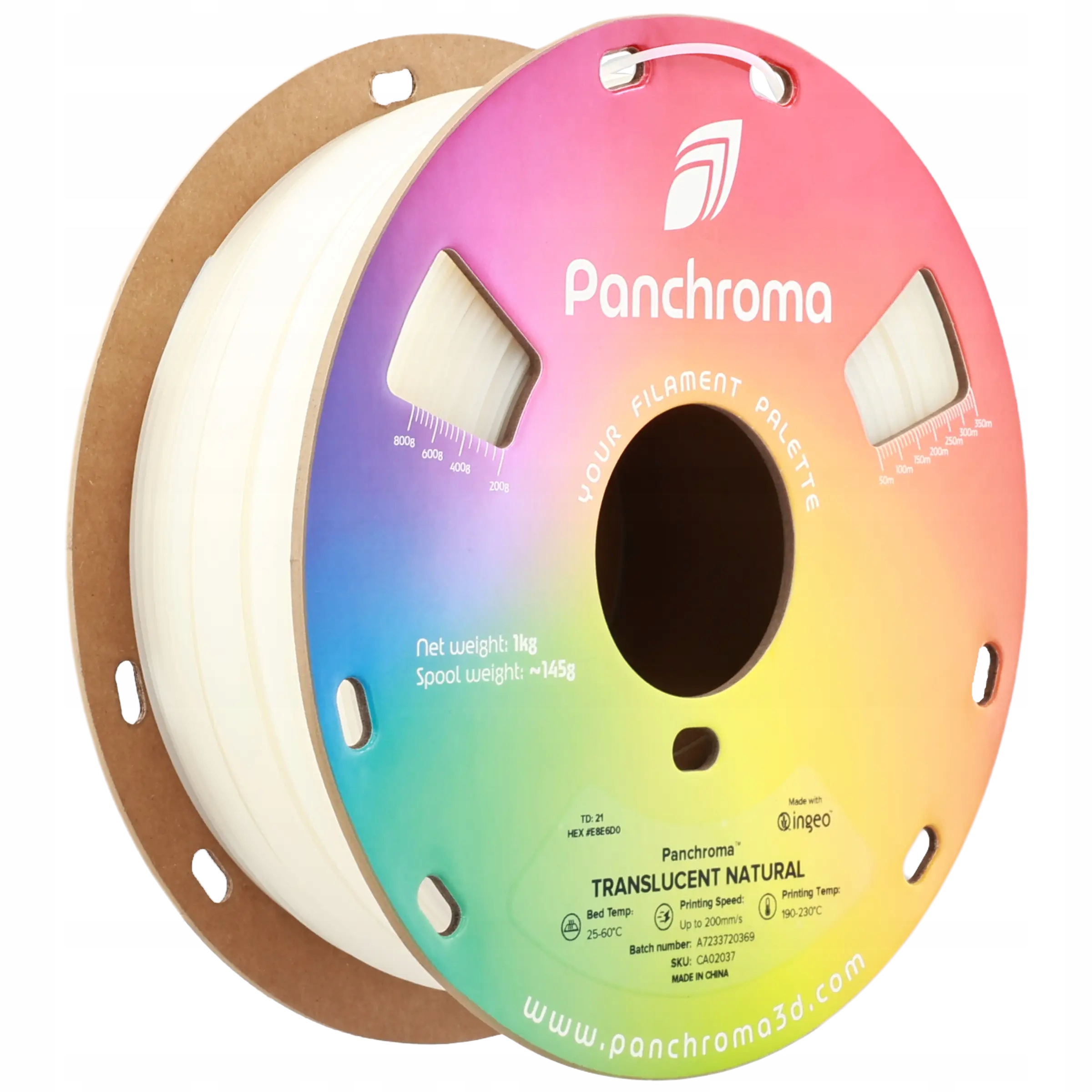 Filament Polymaker PLA Brązowy Przezroczysty (BROWN TRANSPARENT)