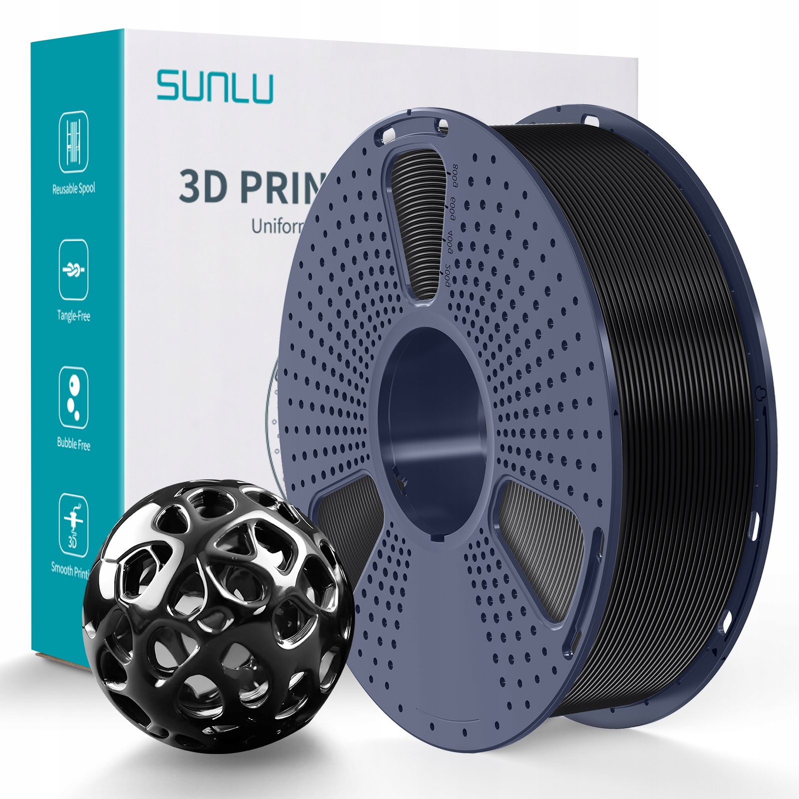 Filament SUNLU TPU High-Speed Czarny (BLACK)