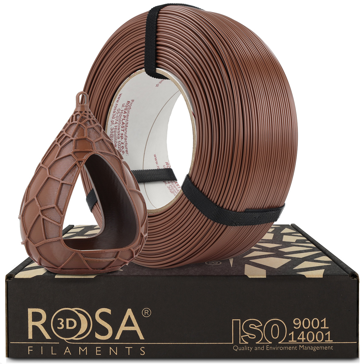 Filament ROSA 3D PETG High-Speed Brązowy Matowy (BROWN MATTE)