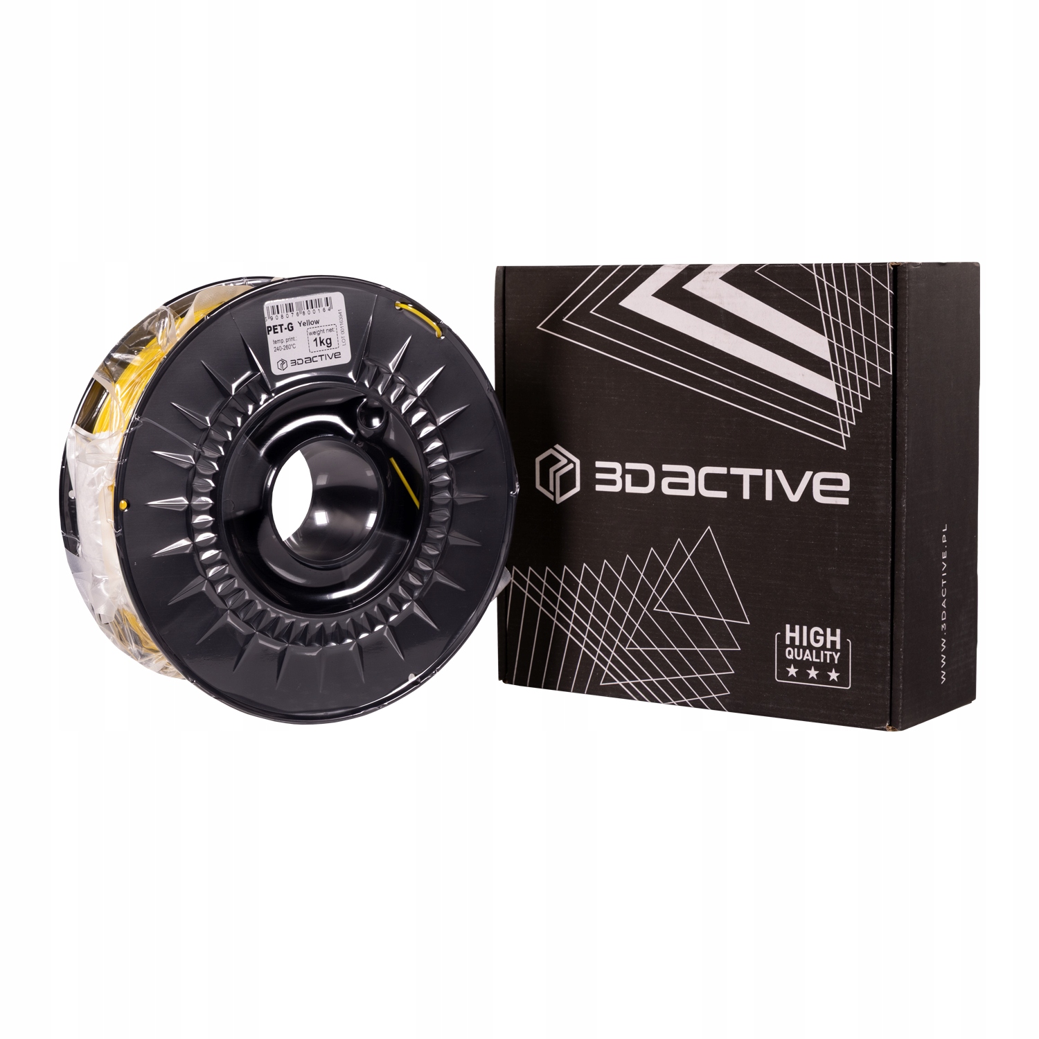 Filament 3DActive PETG Żółty (YELLOW)