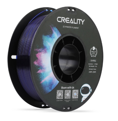 Filament Creality PETG Niebieski Przezroczysty (BLUE TRANSPARENT)