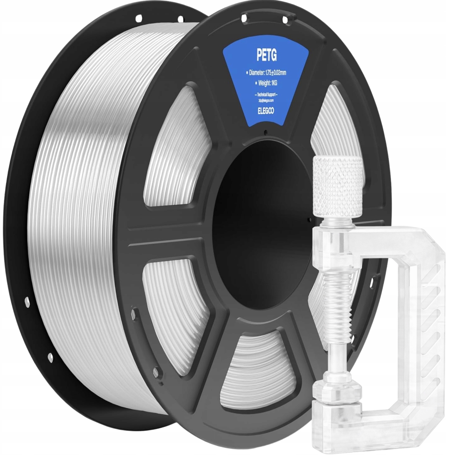 Filament Elegoo PETG Naturalny Przezroczysty (NATURAL TRANSPARENT)