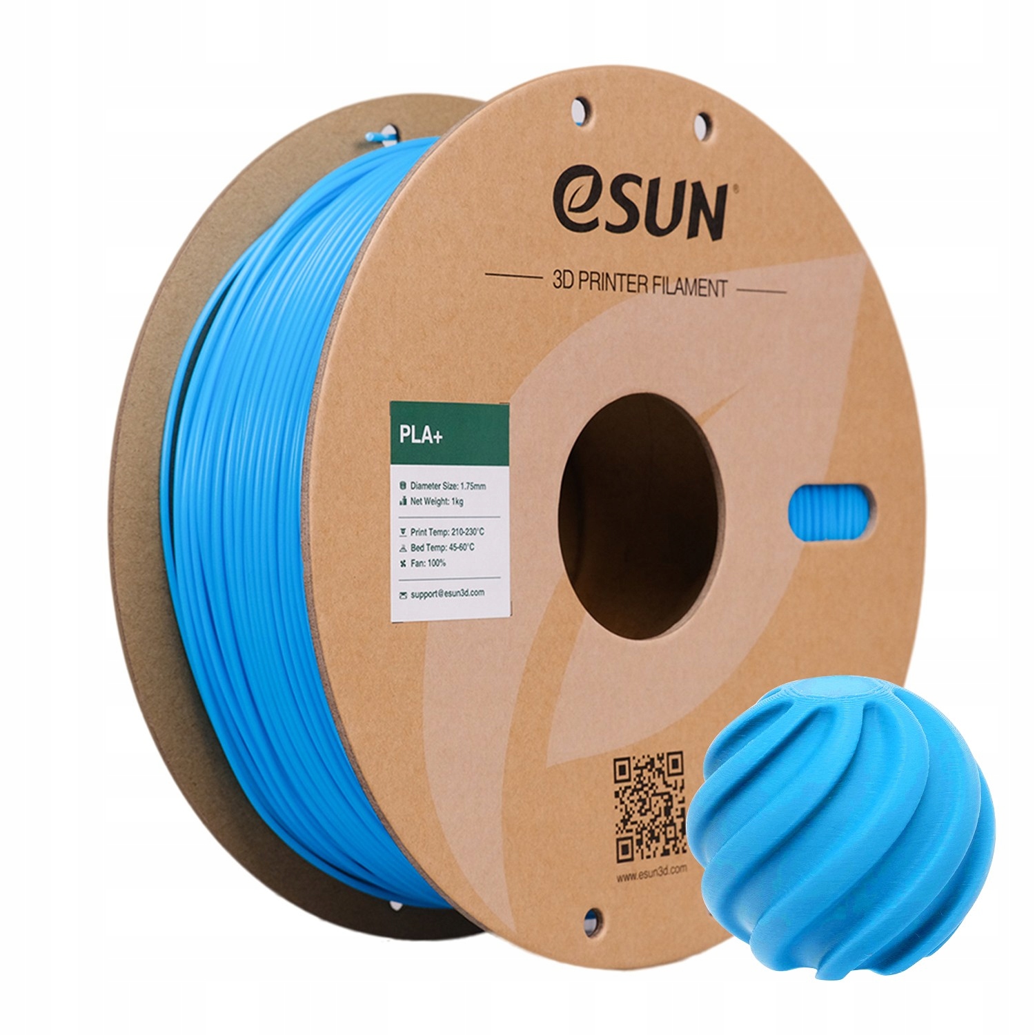 Filament eSUN PLA Plus Niebieski (BLUE)