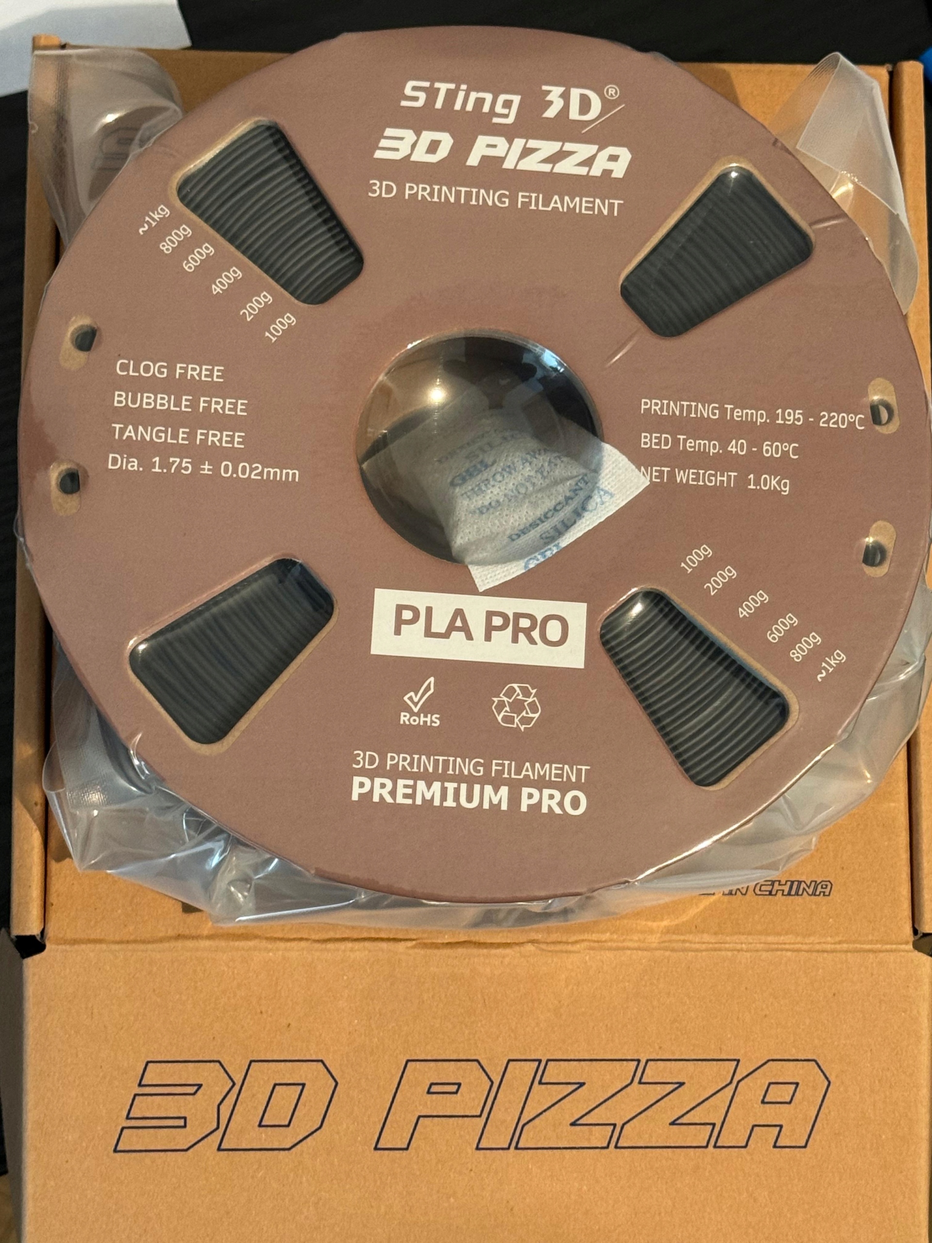 Filament null PLA Czarny (BLACK)