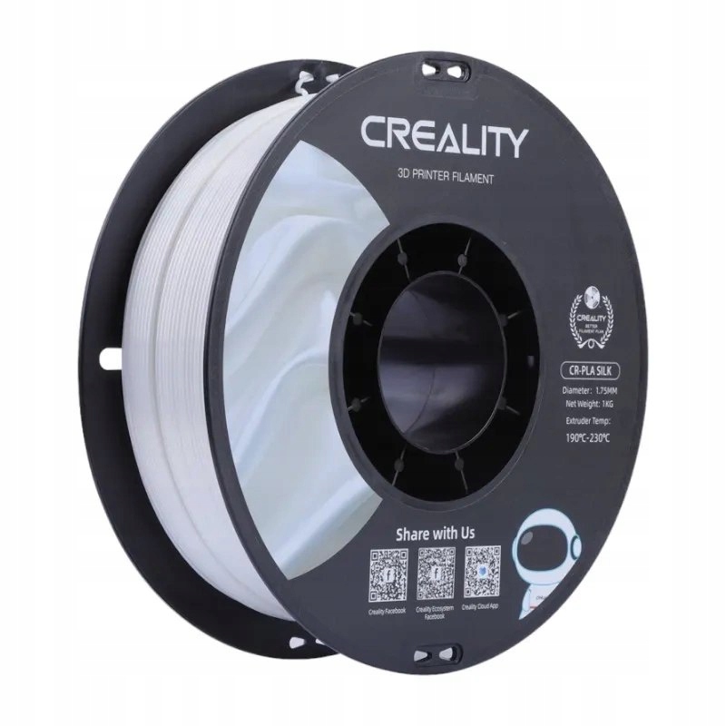 Filament Creality PLA Biały Jedwabny (WHITE SILK)