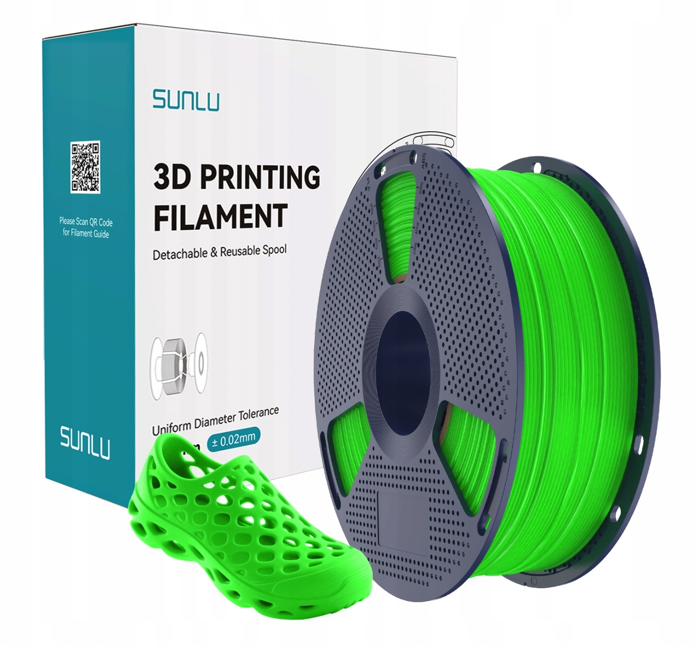 Filament SUNLU TPU Zielony (GREEN)