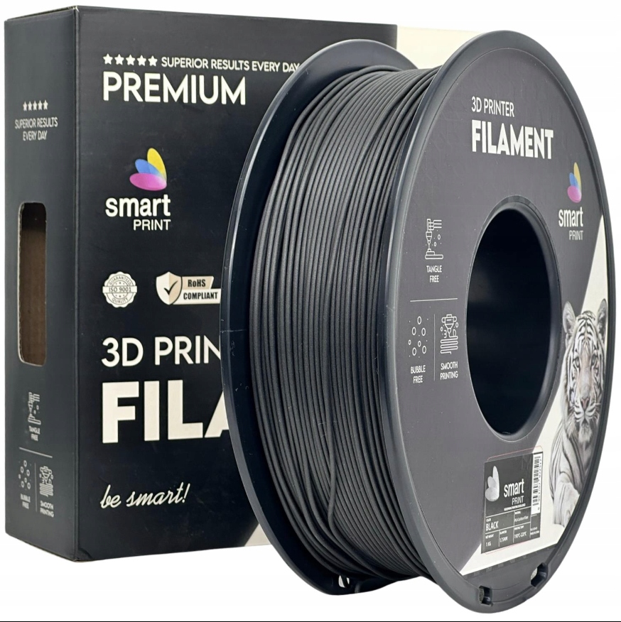 Filament Smart Print PLA-CF Czarny (BLACK)