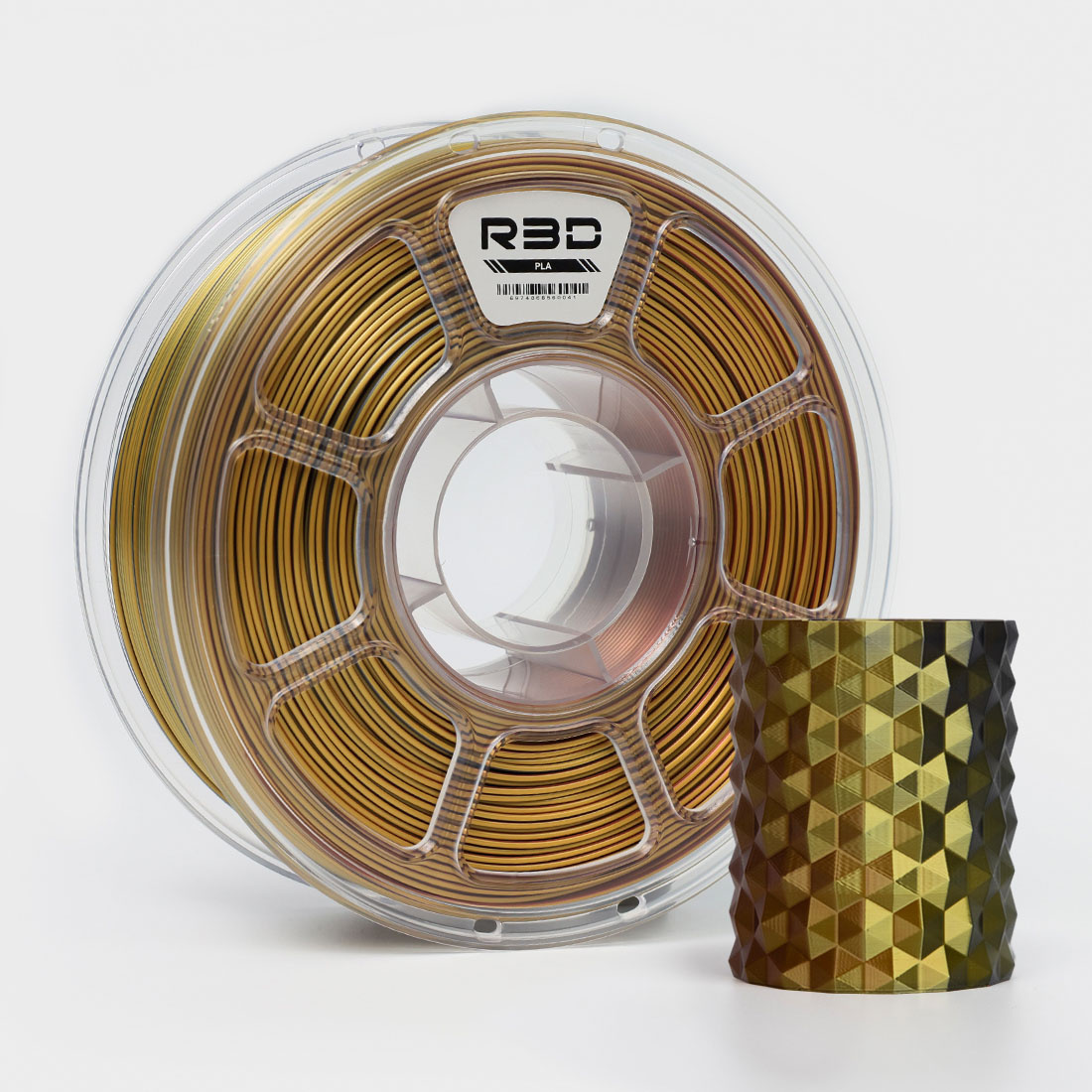 Filament null PLA  Trójkolorowy Jedwabny (TRIPLE SILK)