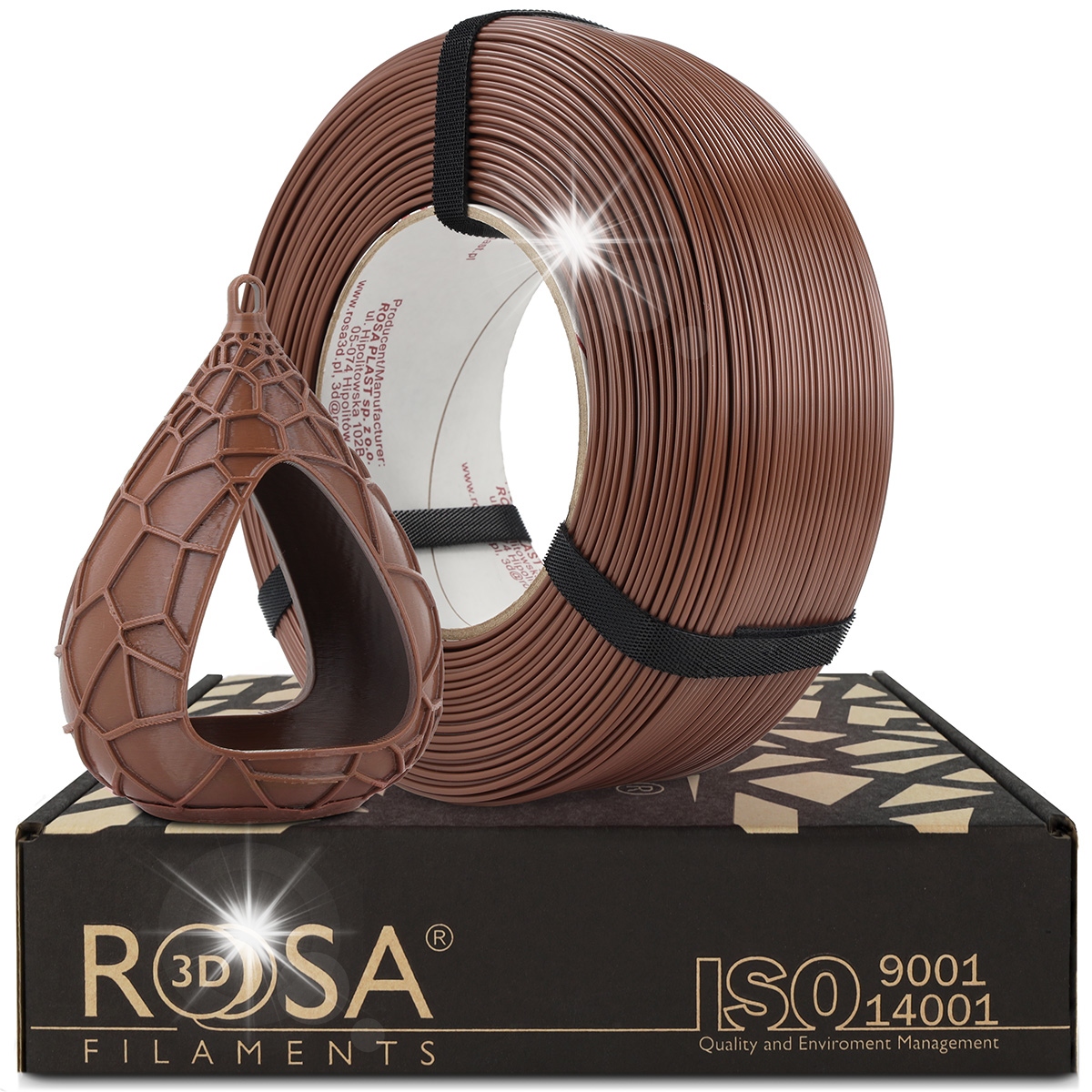 Filament ROSA 3D PETG High-Speed Brązowy (BROWN)