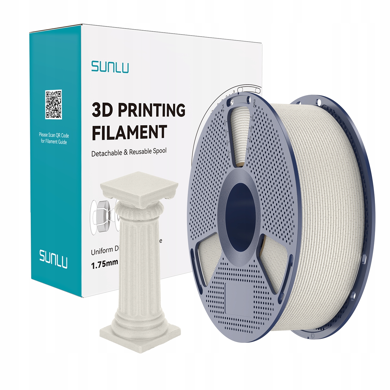 Filament SUNLU PLA High-Speed Szary Teksturowany (GRAY TEXTURED)