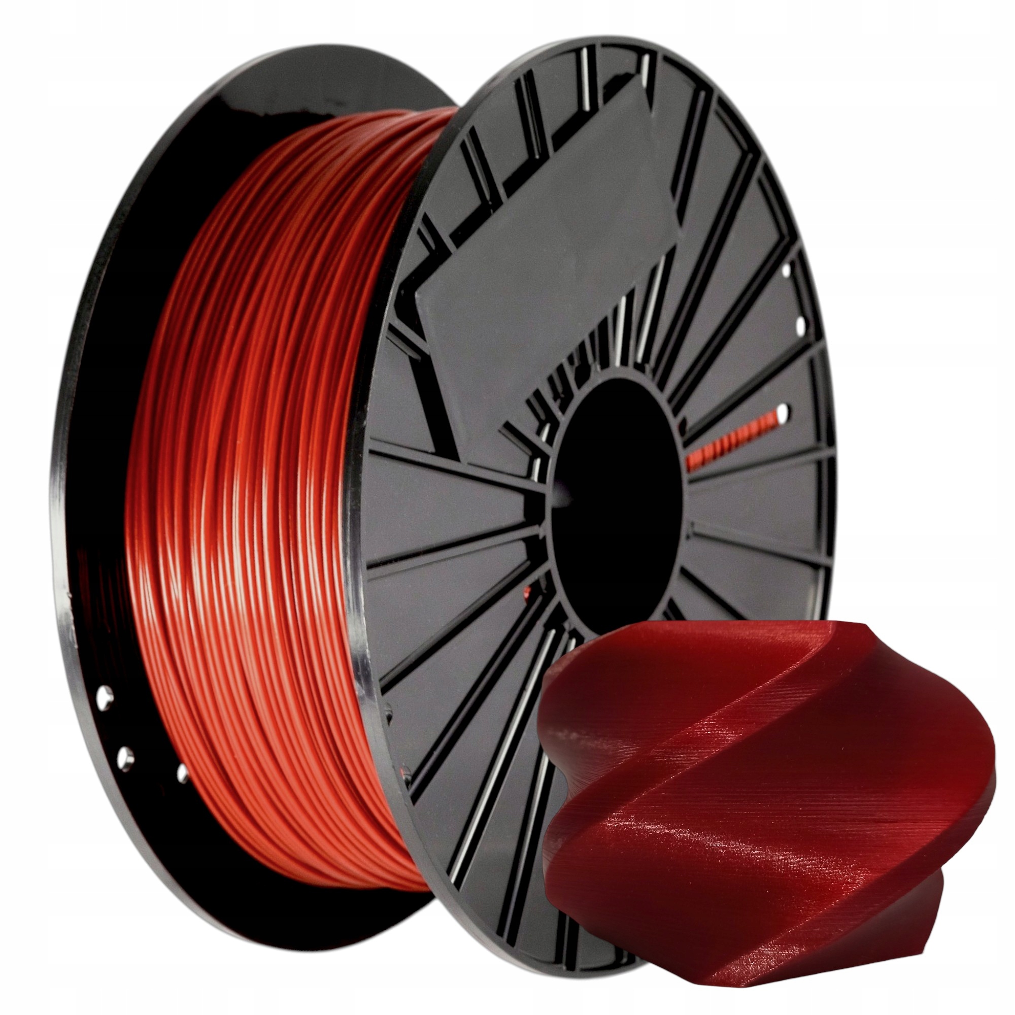 Filament F3D PLA Czerwony Przezroczysty (RED TRANSPARENT)