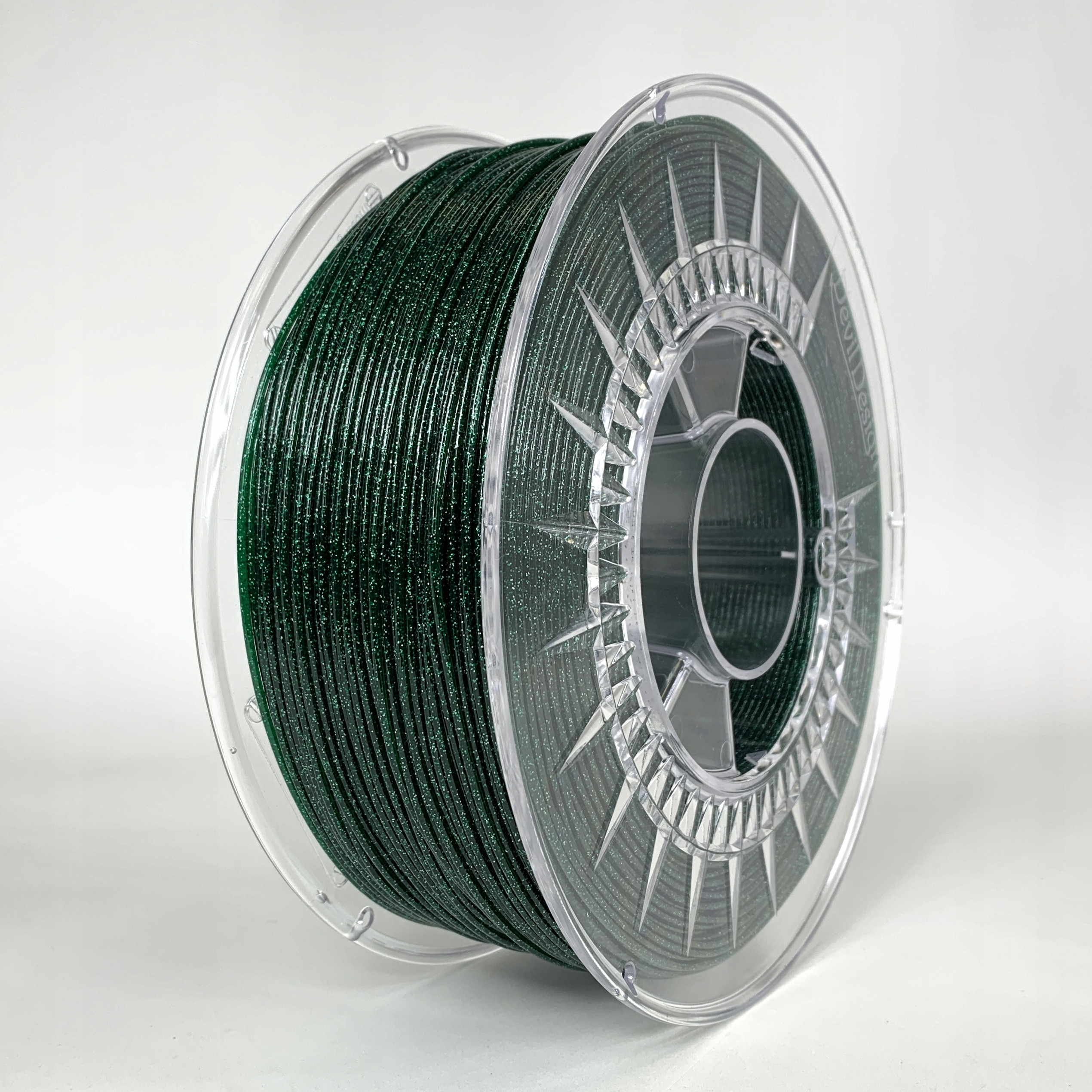 Filament DEVIL DESIGN PLA Zielony Brokatowy/Mieniący (GREEN GLITTER)