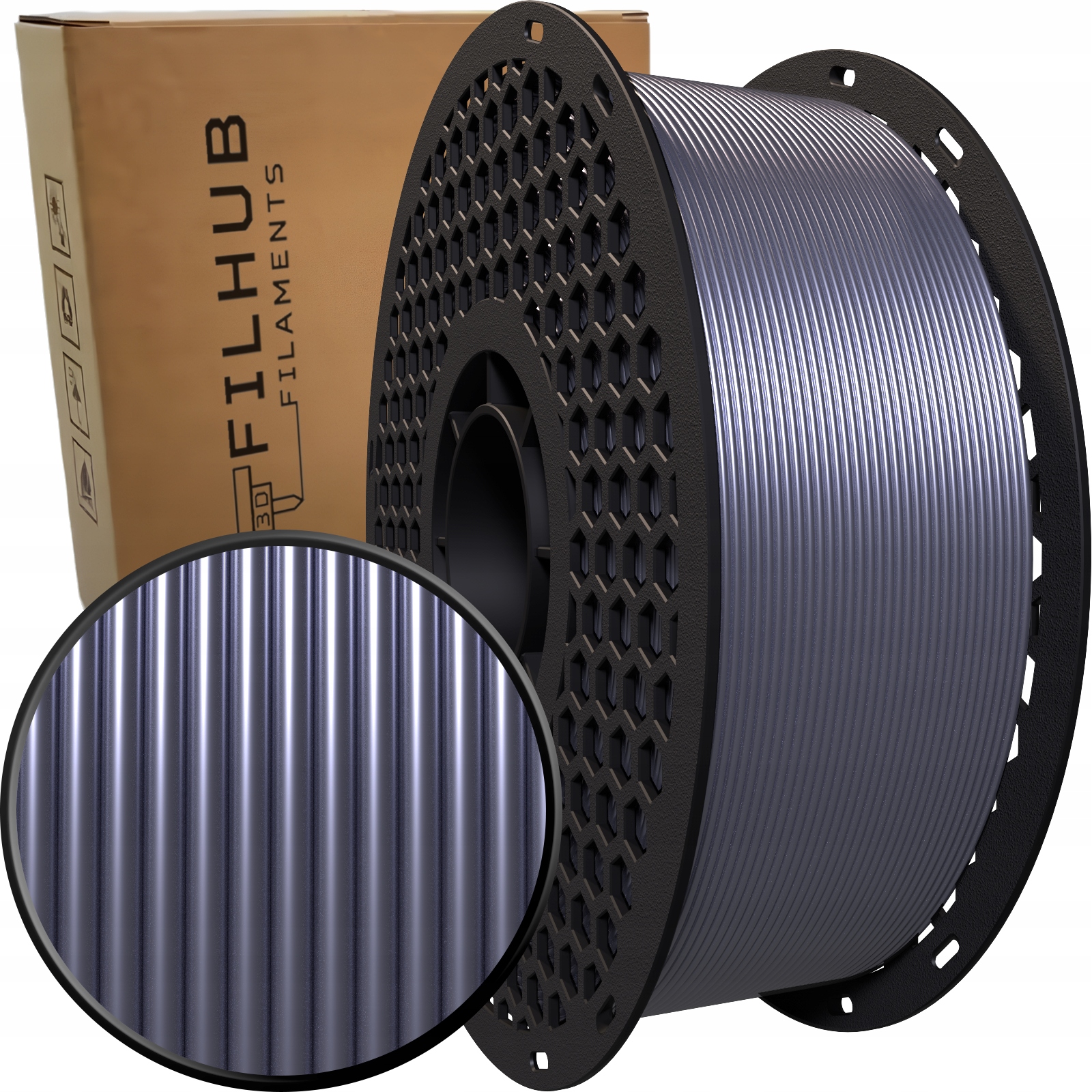 Filament FilHub PETG Srebrny (SILVER)