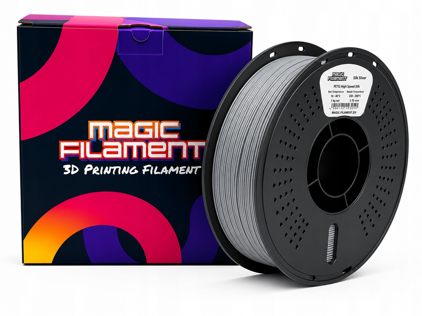 Filament Magic Filament PLA High-Speed Srebrny Jedwabny (SILVER SILK)