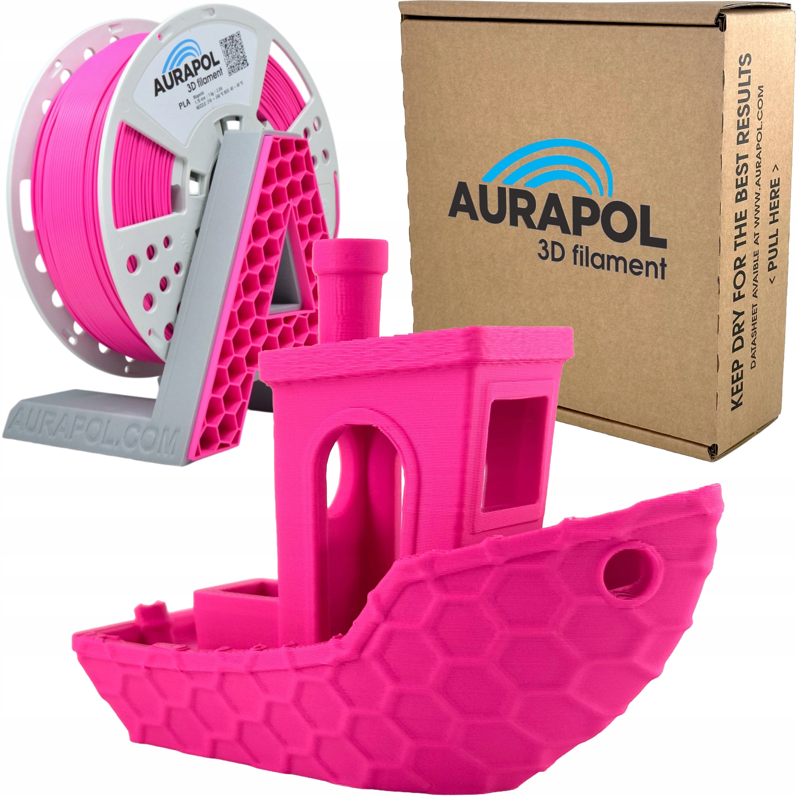 Filament Aurapol PLA Różowy (PINK)