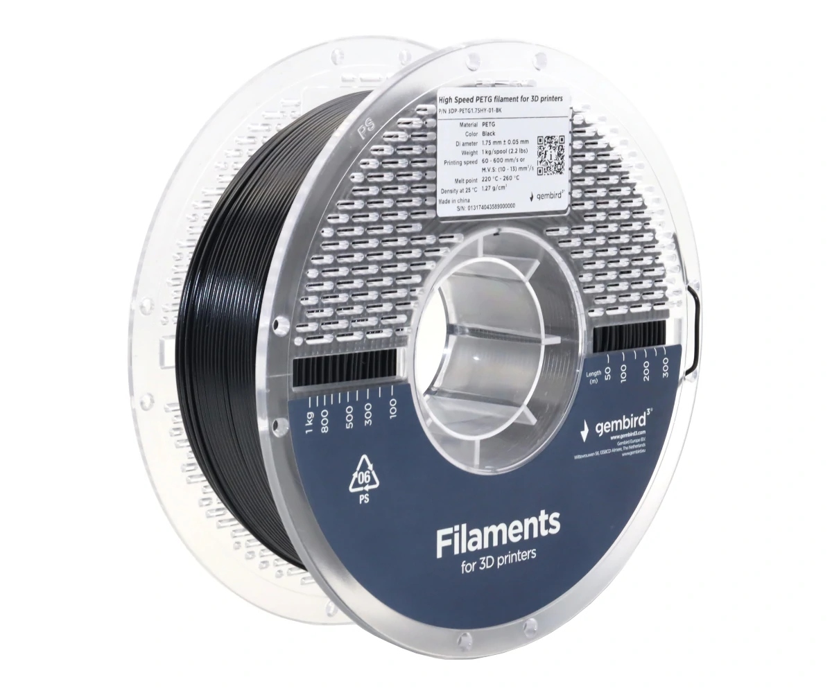 Filament Gembird PETG High-Speed Czarny (BLACK)