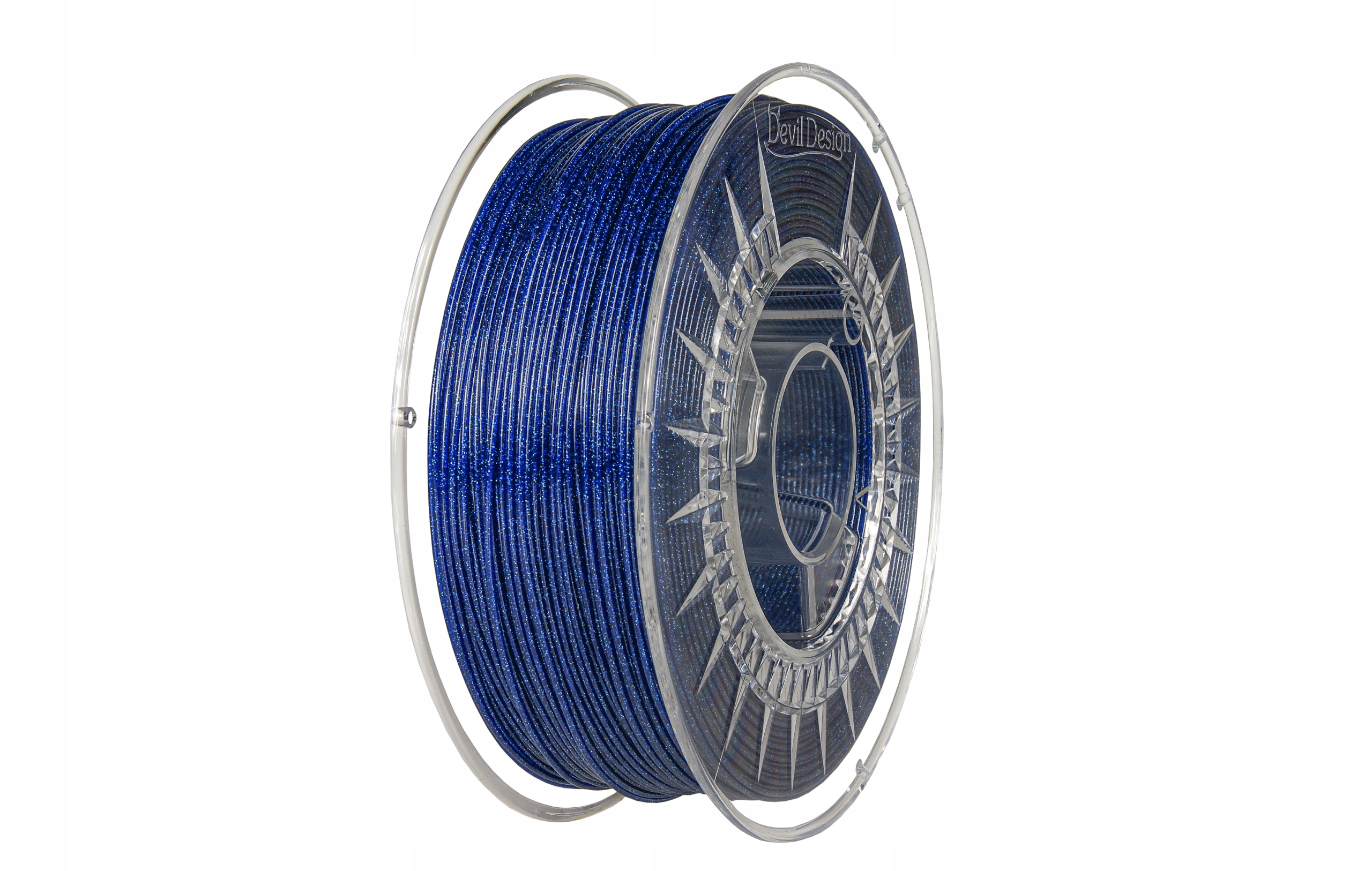 Filament DEVIL DESIGN PETG Niebieski Brokatowy/Mieniący (BLUE GLITTER)