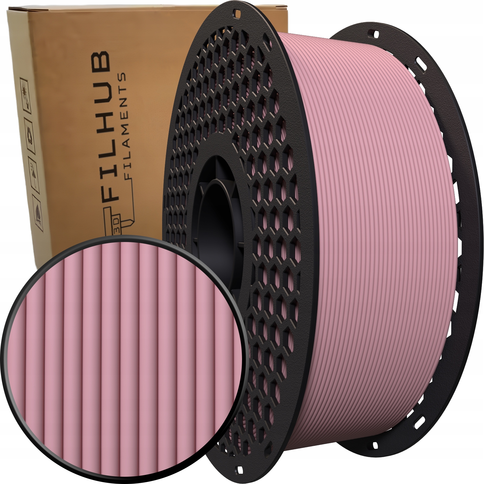 Filament FilHub PETG Różowy Matowy (PINK MATTE)