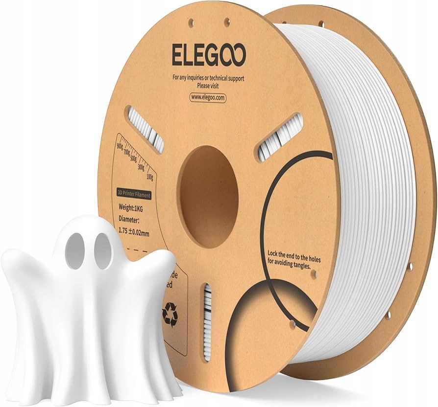 Filament Elegoo PLA Plus Biały (WHITE)