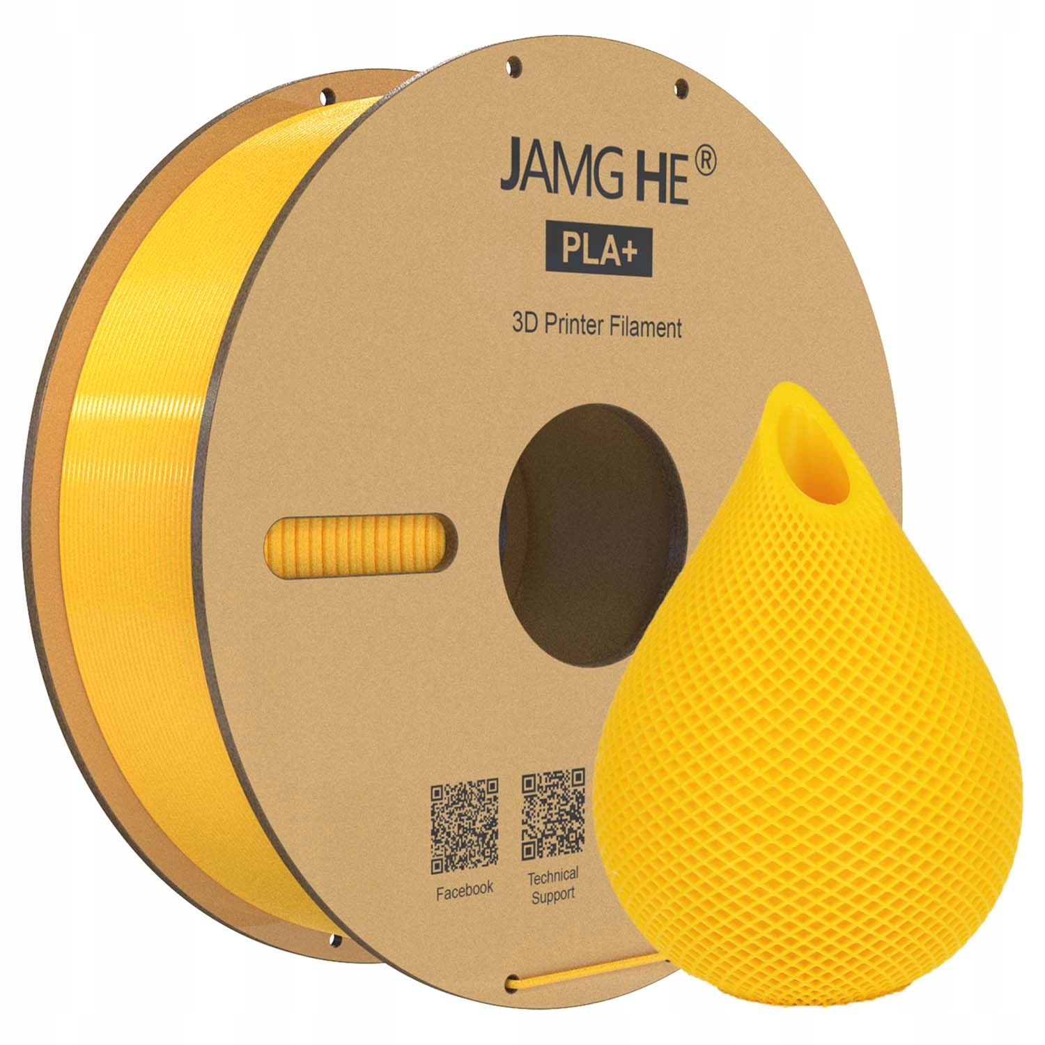Filament Jamg He PLA Plus Żółty (YELLOW)