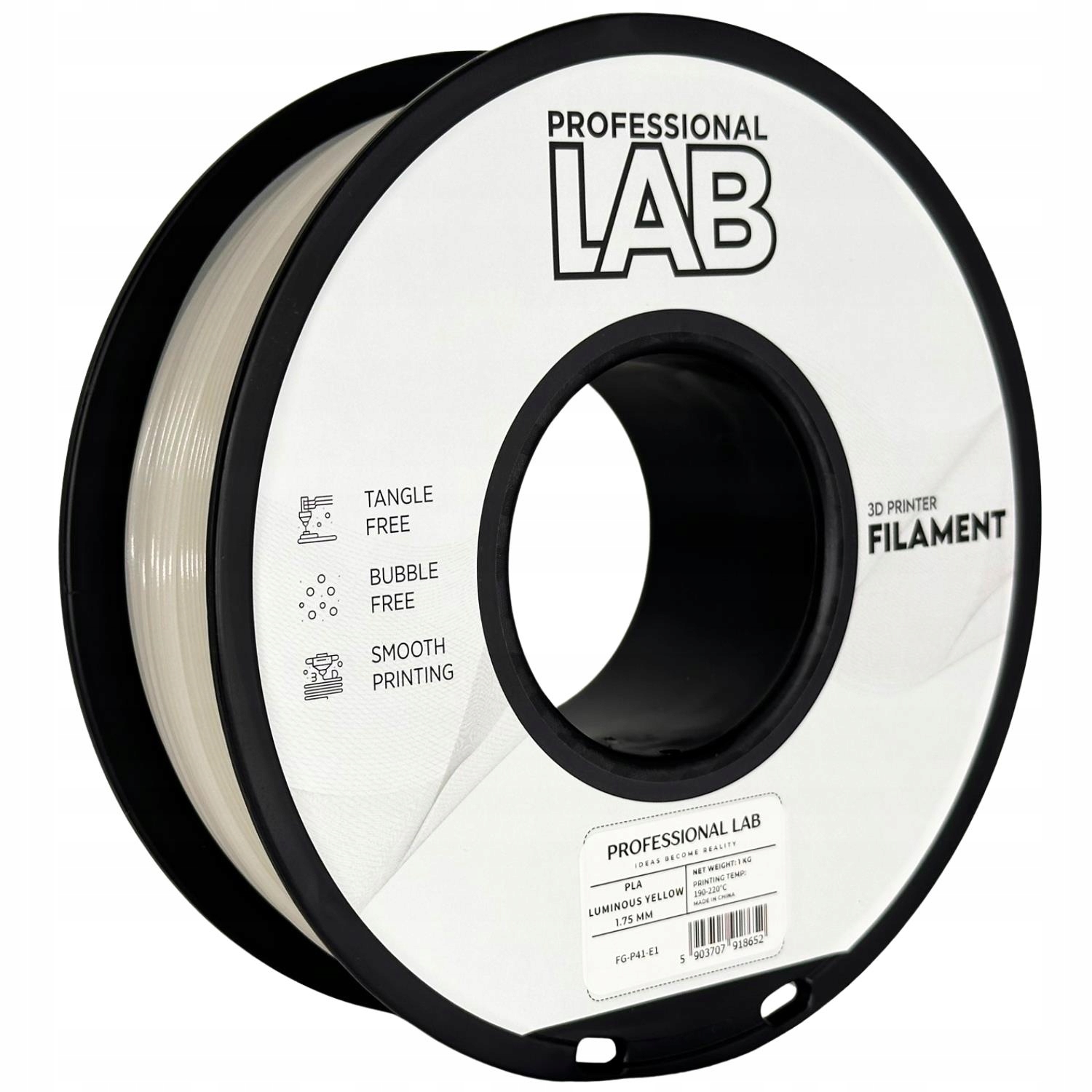 Filament null PLA Żółty (YELLOW)