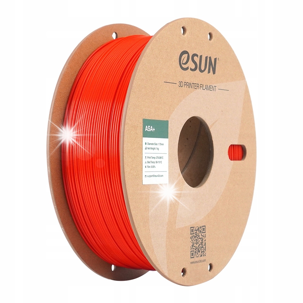 Filament eSUN ASA Plus Czerwony (RED)
