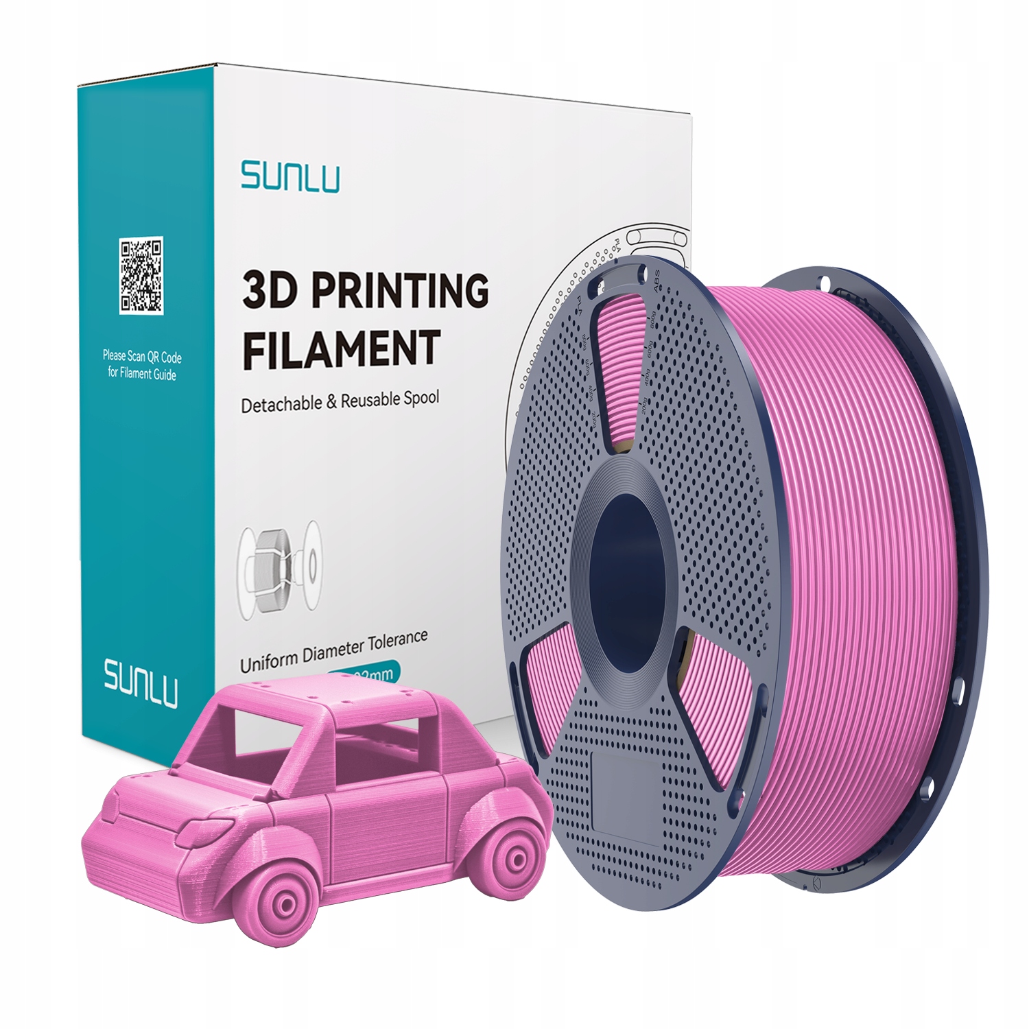 Filament SUNLU PETG Różowy (PINK)