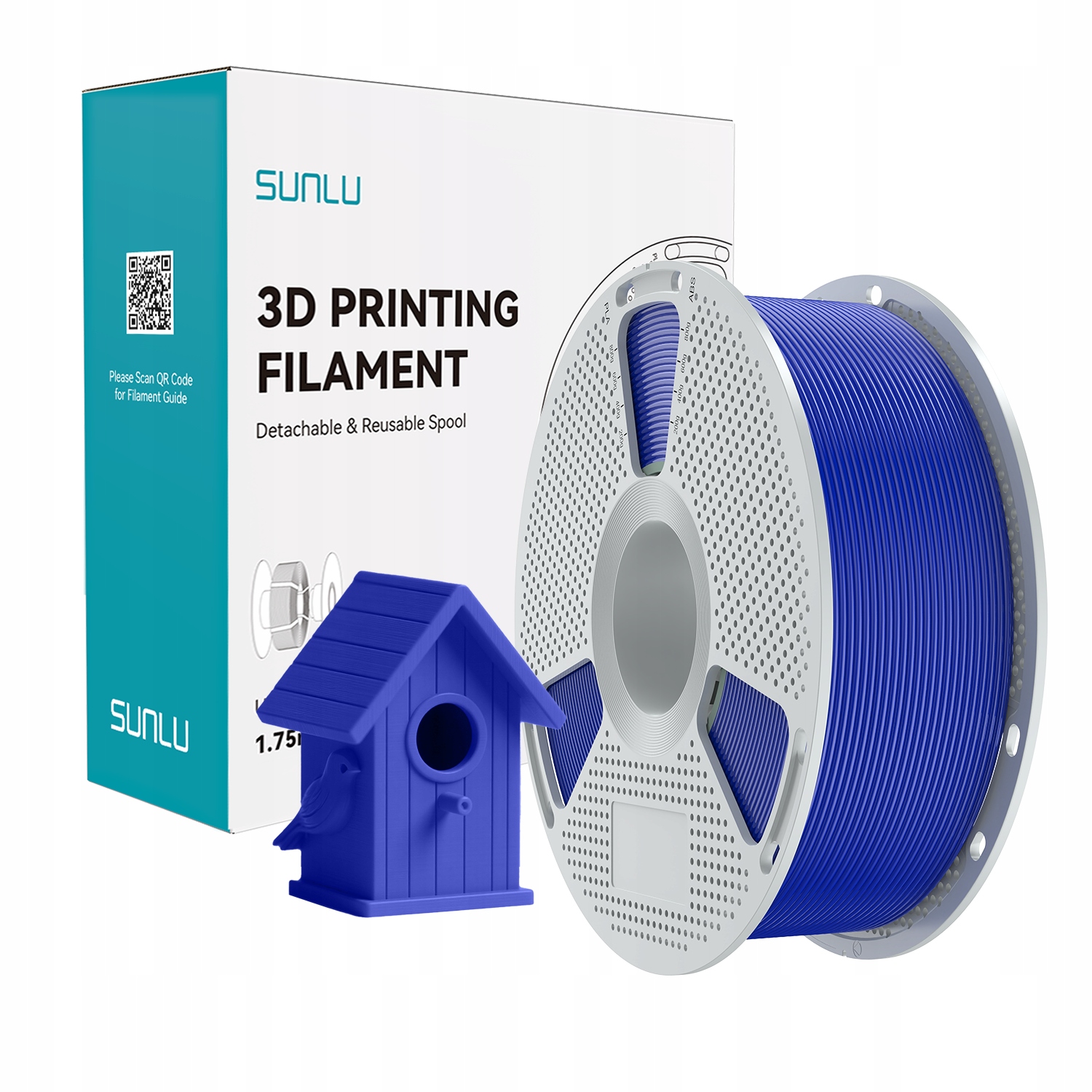 Filament SUNLU ASA Niebieski Matowy (BLUE MATTE)