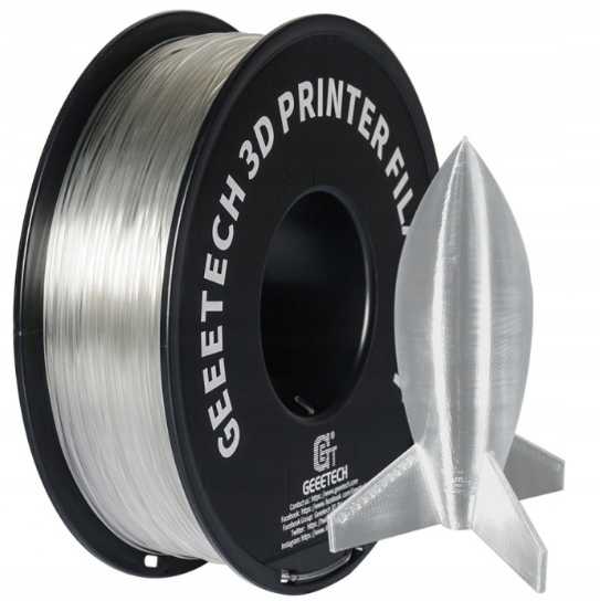 Filament GEEETECH PLA Naturalny Przezroczysty (NATURAL TRANSPARENT)