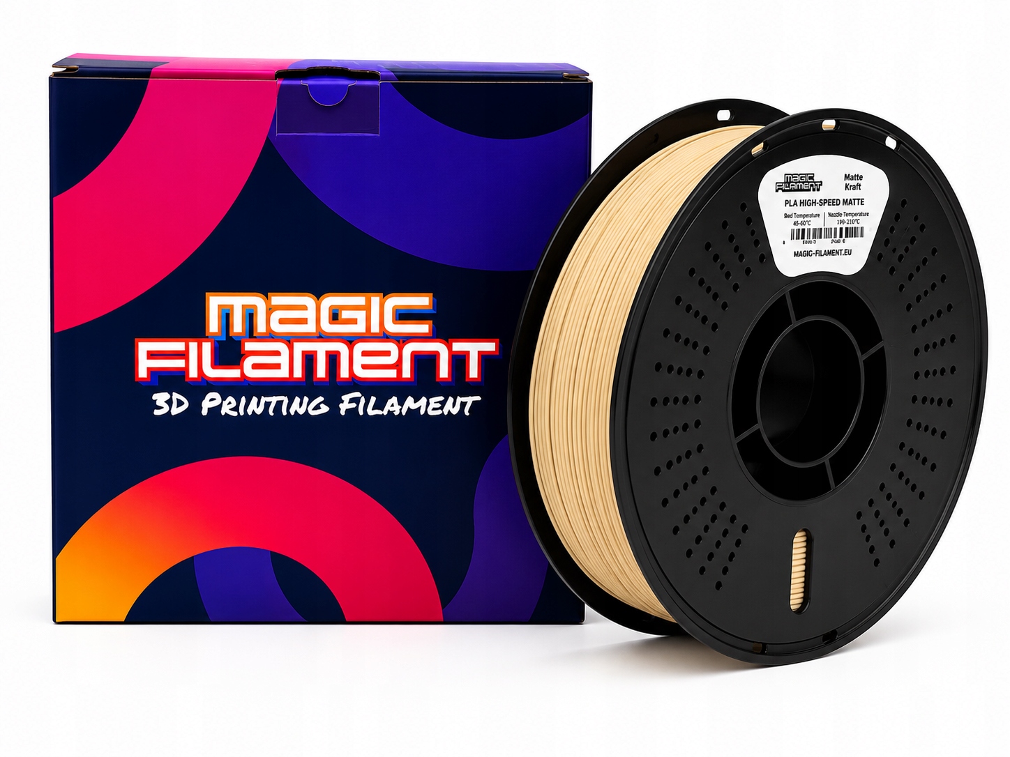 Filament Magic Filament PLA High-Speed Brązowy Matowy (BROWN MATTE)