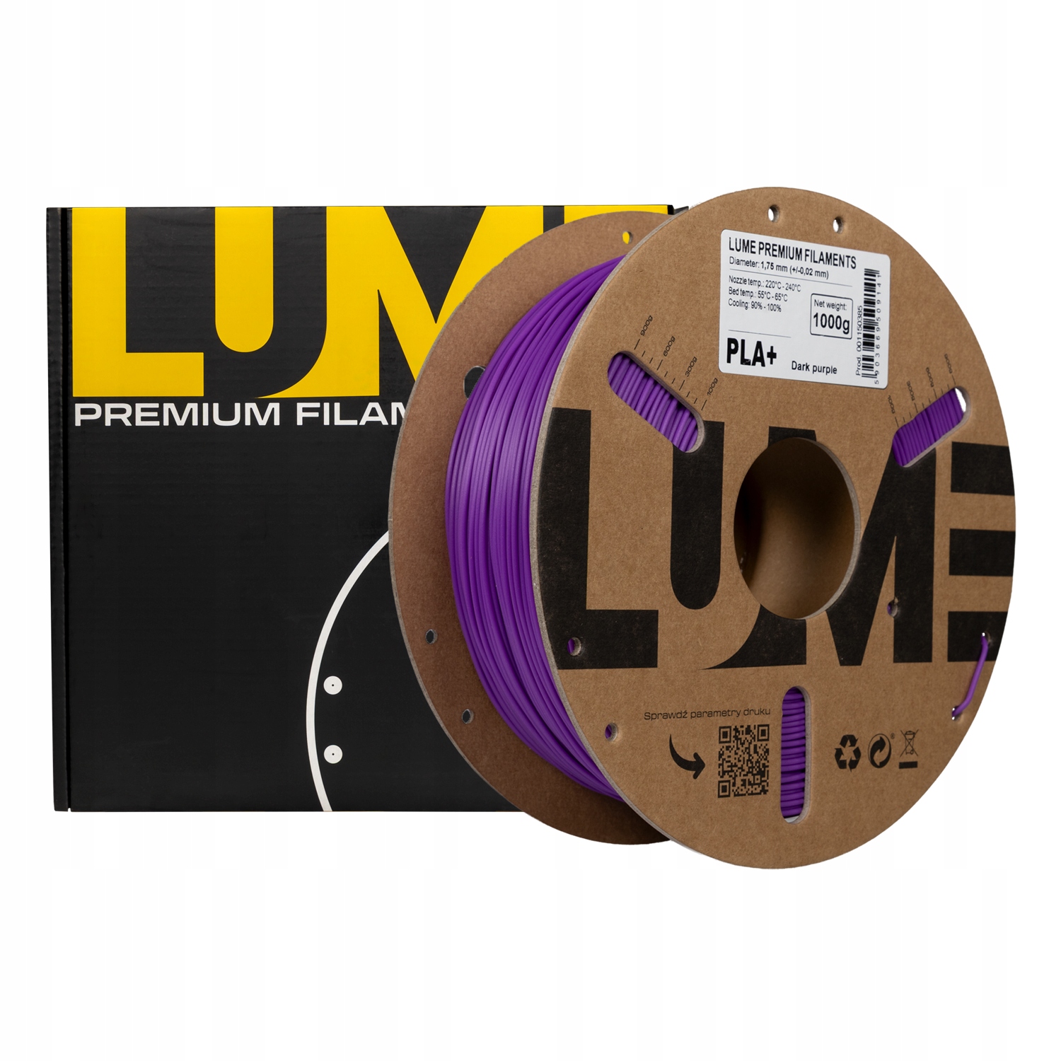 Filament LUME PLA Plus Fioletowy (PURPLE)