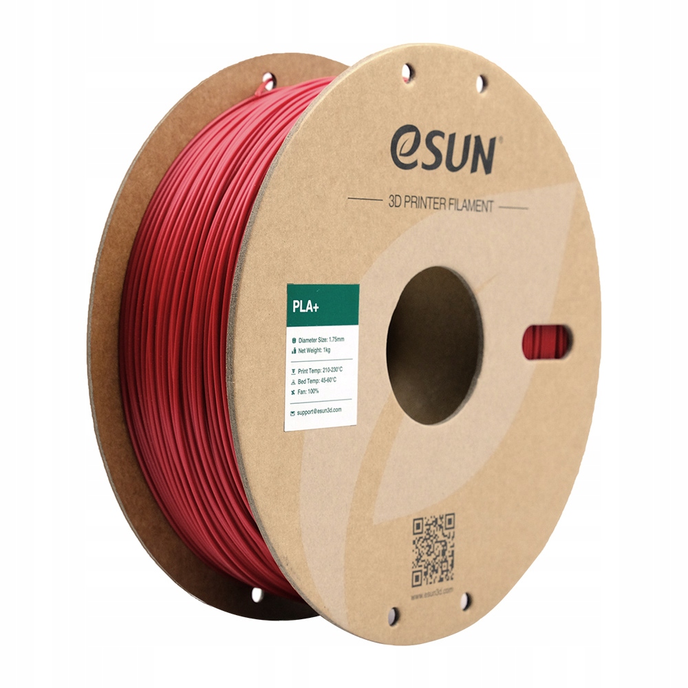 Filament eSUN PLA Plus High-Speed Czerwony Brokatowy/Mieniący (RED GLITTER)